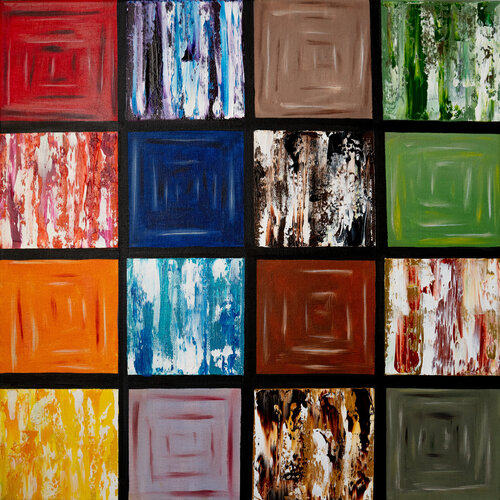 Spectrum Harmony – Farben im Dialog by Fortuna Per, Painting for Sale on Select