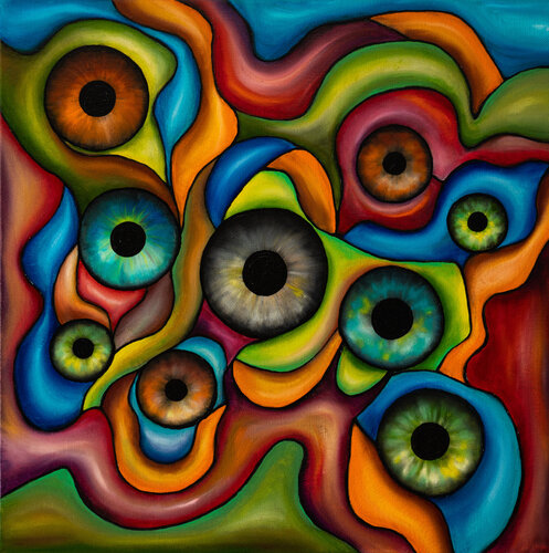 Wellen der Wahrnehmung by Fortuna Per, Painting for Sale on Select