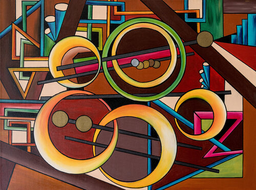 Spiel der Formen by Fortuna Per, Painting for Sale on Select