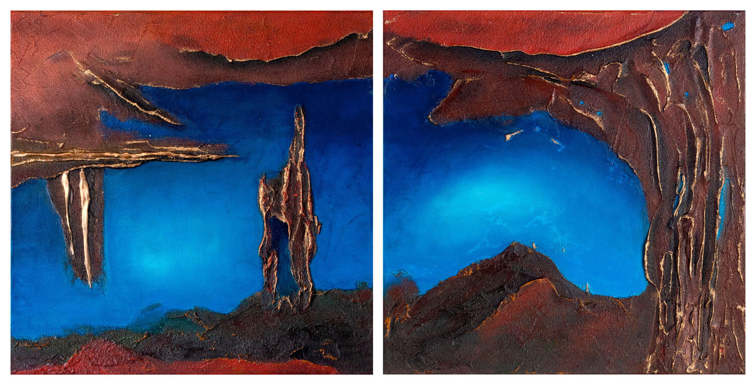 Blick in die Unendlichkeit 2er-Set Fortuna Per Original painting for sale