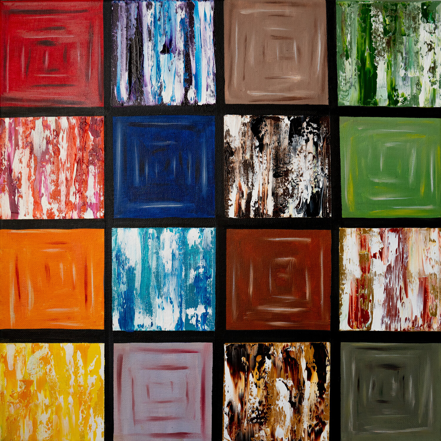 Spectrum Harmony – Farben im Dialog Fortuna Per Original painting for sale