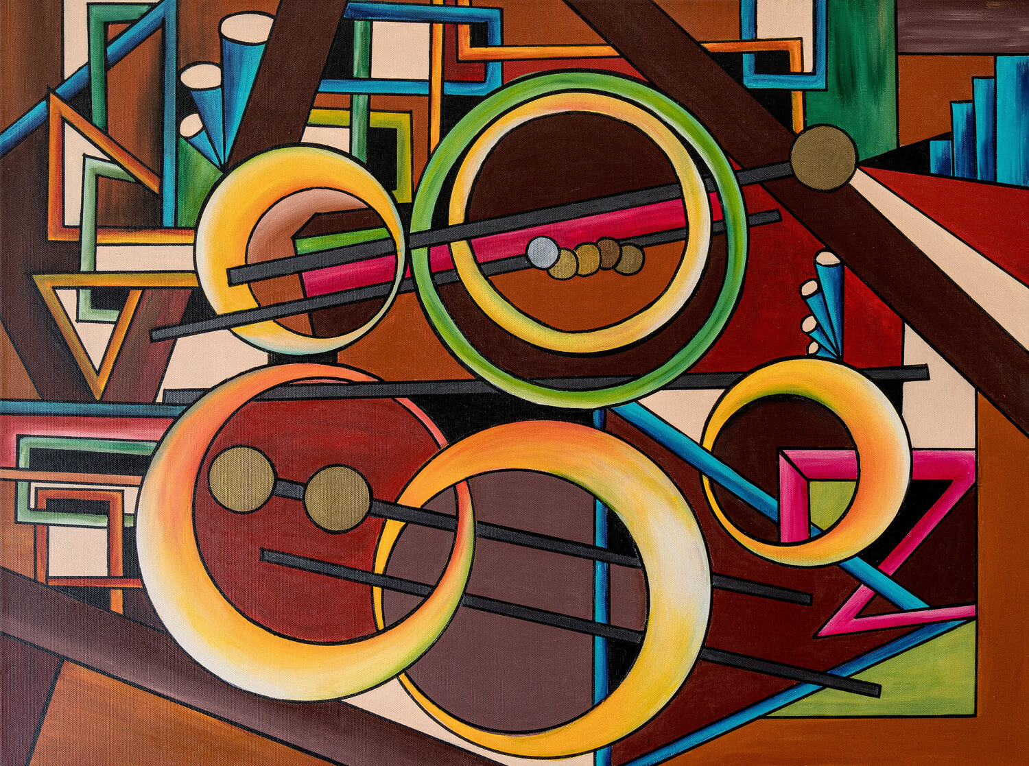 Spiel der Formen Fortuna Per Original painting for sale