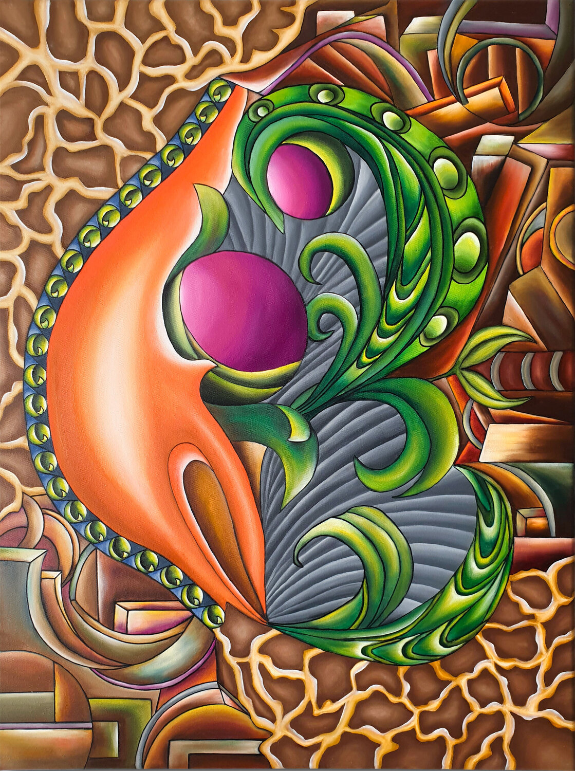 Harmonie der Vielfalt Fortuna Per Original painting for sale
