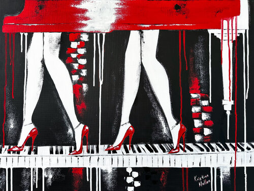 The Grand Piano Heist by Kristina Mallen, Painting for Sale on Select