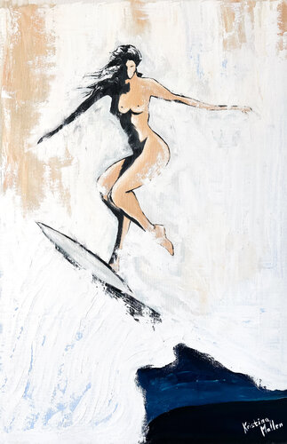 Wild Wave Rider by Kristina Mallen, Painting for Sale on Select