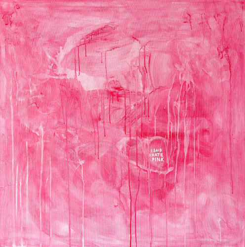 I said I hate pink by Kristina Mallen, Painting for Sale on Select