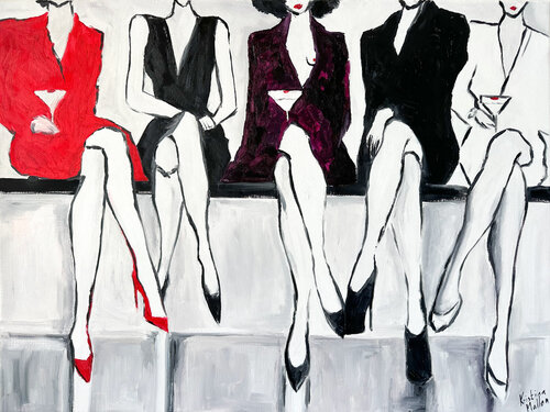 The Urgent Meeting by Kristina Mallen, Painting for Sale on Select
