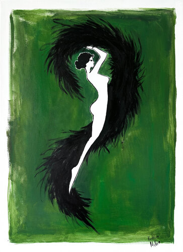 Burlesque Muse by Kristina Mallen, Painting for Sale on Select