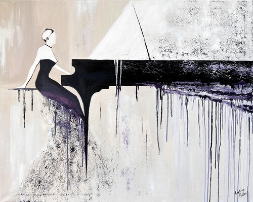 Melody Woven in Lace by Kristina Mallen, Painting for Sale on Select