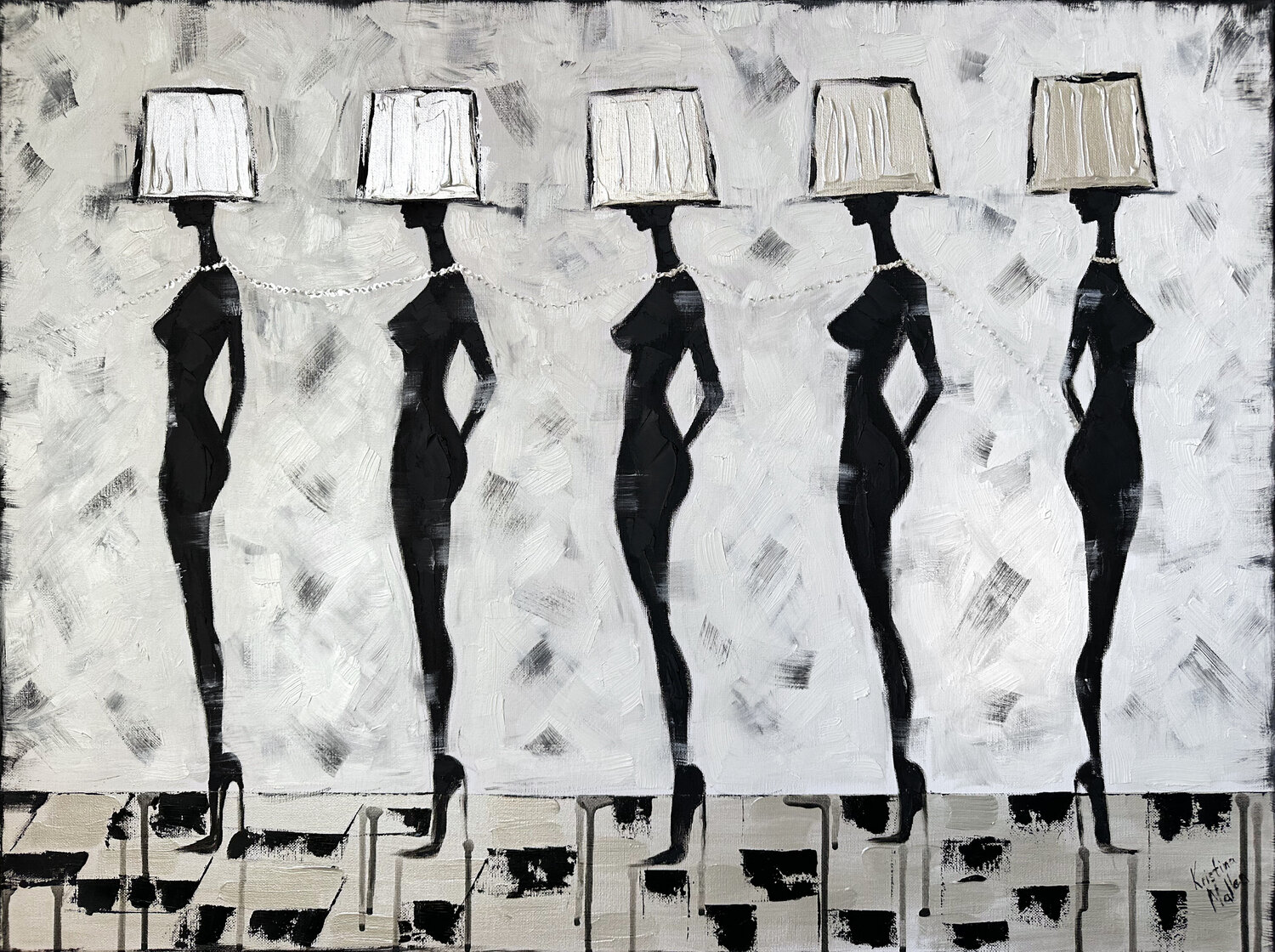 Muses de Lumière Kristina Mallen Original painting for sale