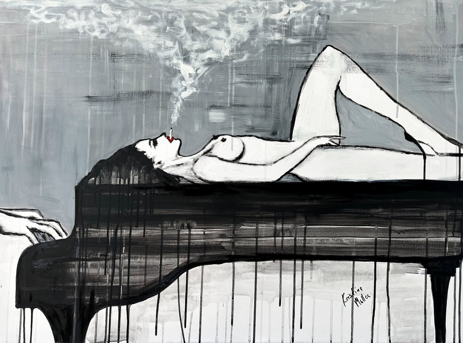 Accompaniment to Pleasure Kristina Mallen Original painting for sale
