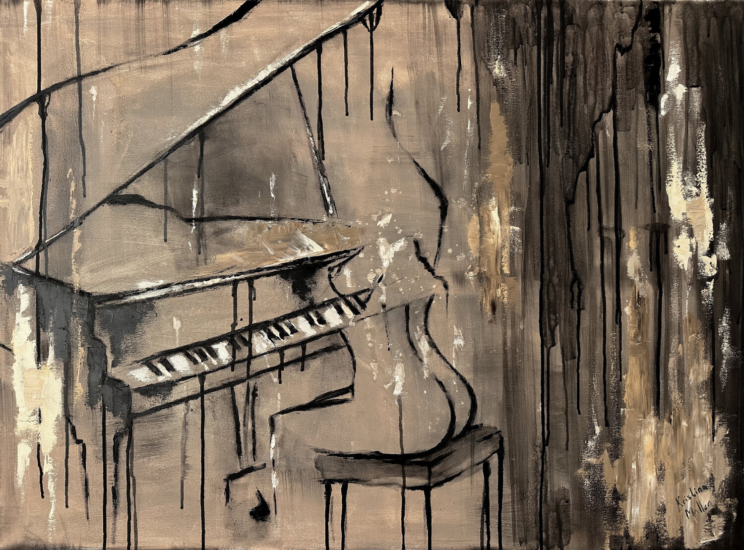 After the Last Note Kristina Mallen Original painting for sale