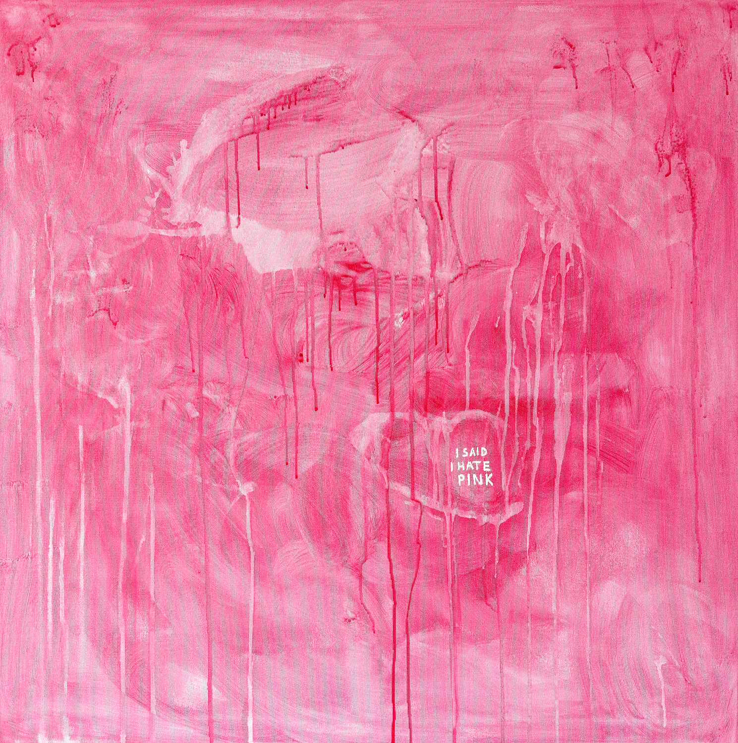 I said I hate pink Kristina Mallen Original painting for sale