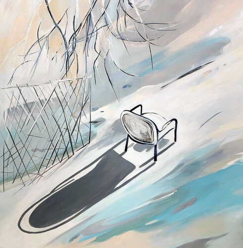 Wartend auf Frühling by Karina Fulara, Painting for Sale on Select
