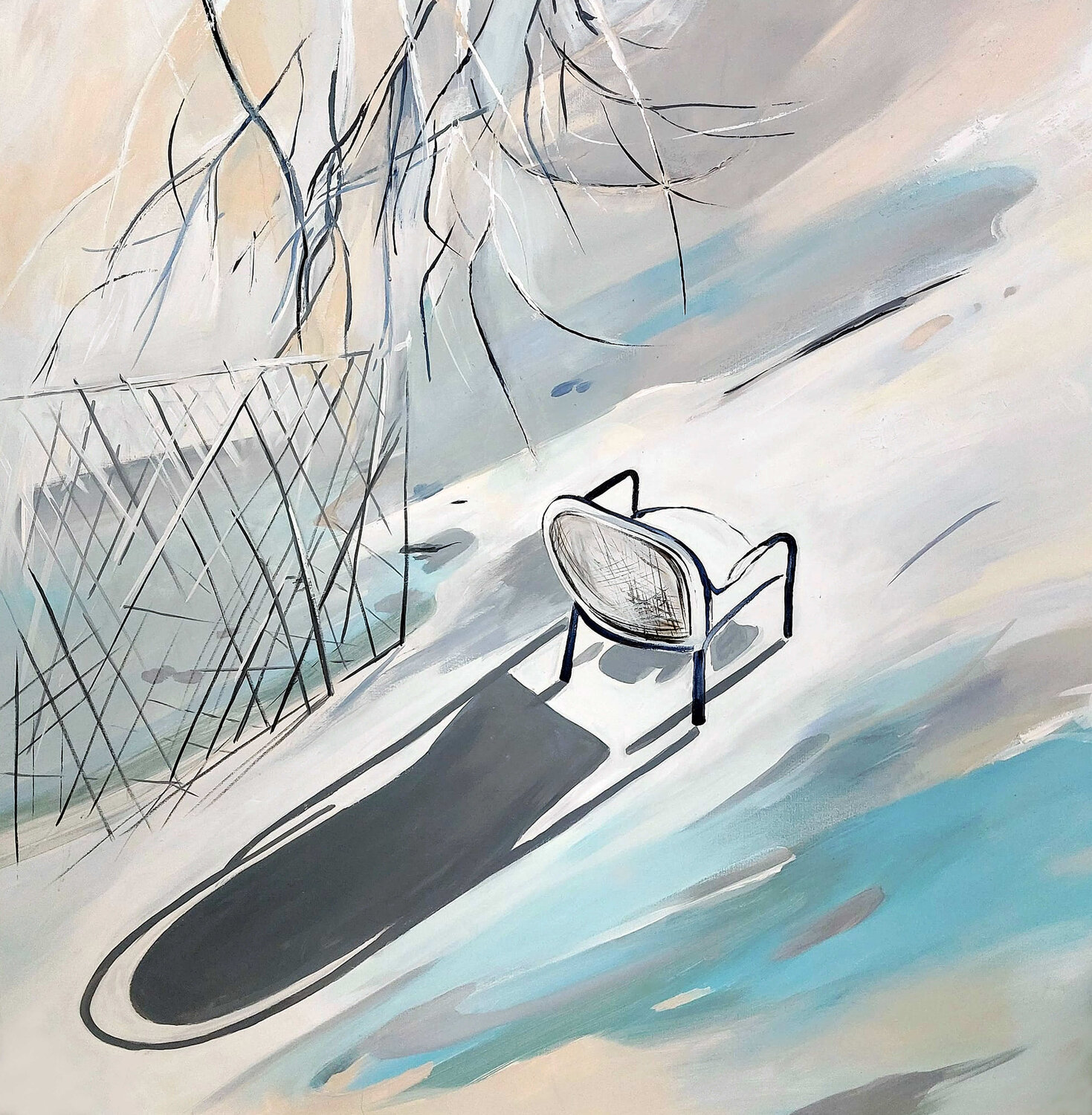 Wartend auf Frühling Karina Fulara Original painting for sale