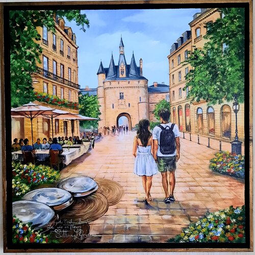 La vie en fleurs. Bordeaux. La porte Caihau. by Svitlana Gryshko Loguinoff, Painting for Sale on Select