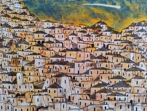 The Star Over the City by Renzo Buggiani, Painting for Sale on Select