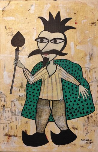 Regio di Picche by Renzo Buggiani, Painting for Sale on Select