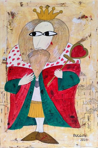 Regio di Cuori by Renzo Buggiani, Painting for Sale on Select