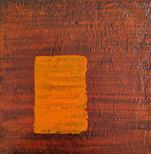 Untitled (Orange Flag No. 1) by Renzo Buggiani, Painting for Sale on Select