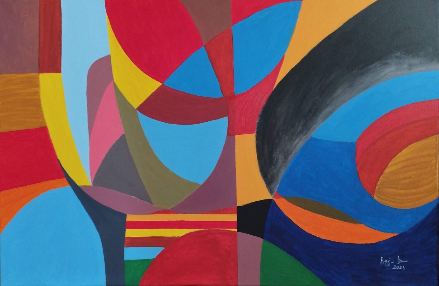 Kaleidoscope Renzo Buggiani Original painting for sale