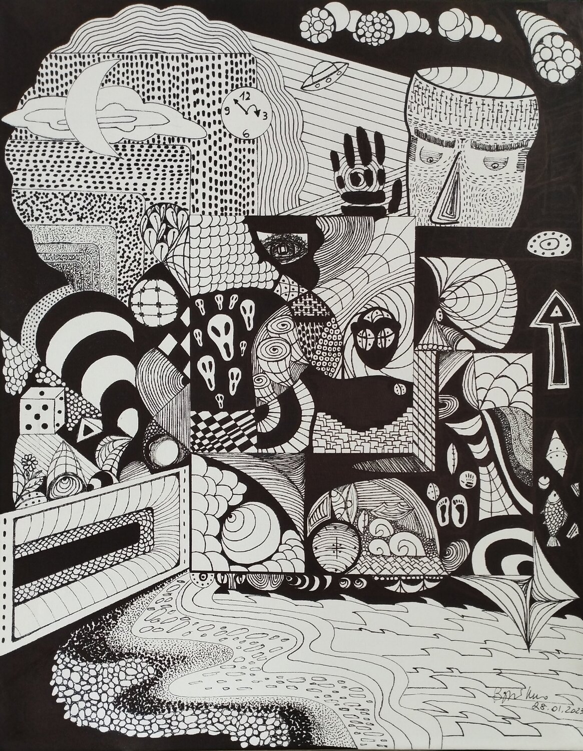 Opera Prima Renzo Buggiani Original painting for sale