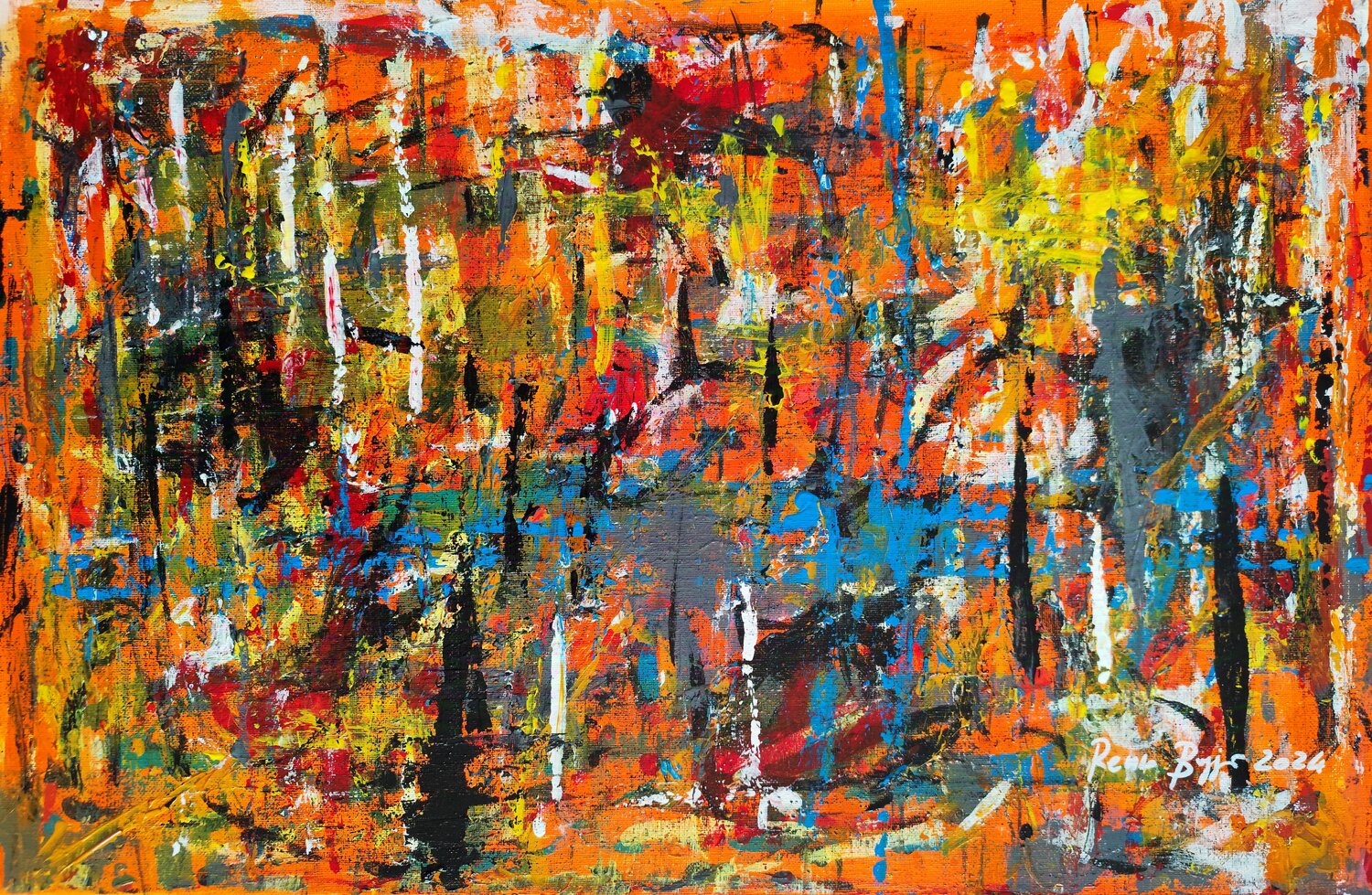Abstraction Number 6, 2024 Renzo Buggiani Original painting for sale