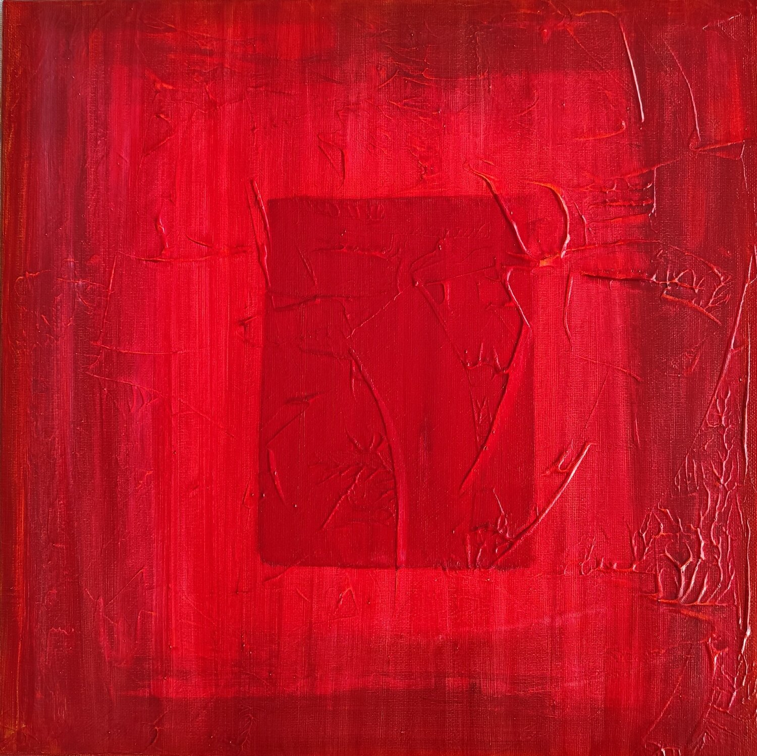 Red Echos Renzo Buggiani Original painting for sale