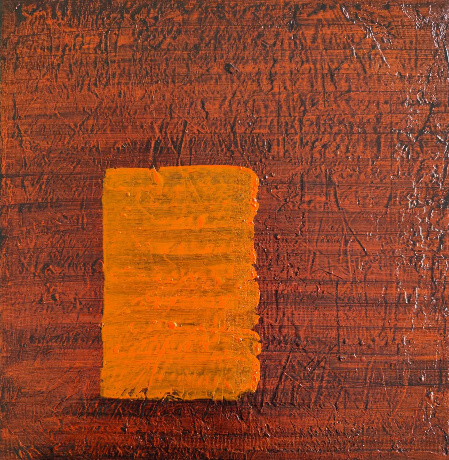 Untitled (Orange Flag No. 1) Renzo Buggiani Original painting for sale