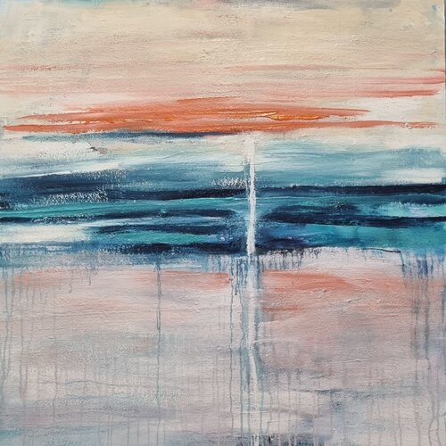 Where the Sea Pauses by Monika Signer, Painting for Sale on Select