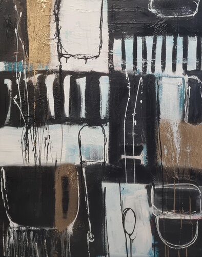 Wild, but held by Monika Signer, Painting for Sale on Select