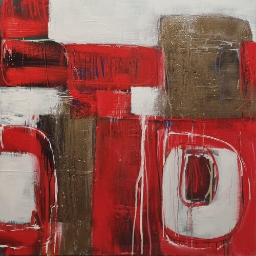 Fragments of Fire by Monika Signer, Painting for Sale on Select