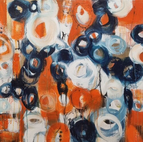 Listening by Monika Signer, Painting for Sale on Select