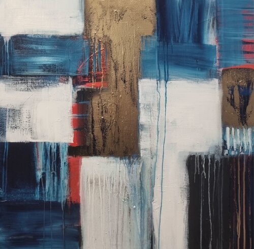 The Weight of Unspoken Moments by Monika Signer, Painting for Sale on Select