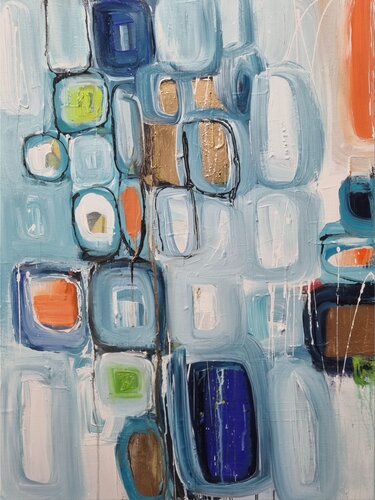 Colours in the air by Monika Signer, Painting for Sale on Select