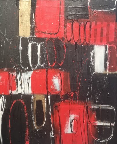 Shades of Passion by Monika Signer, Painting for Sale on Select