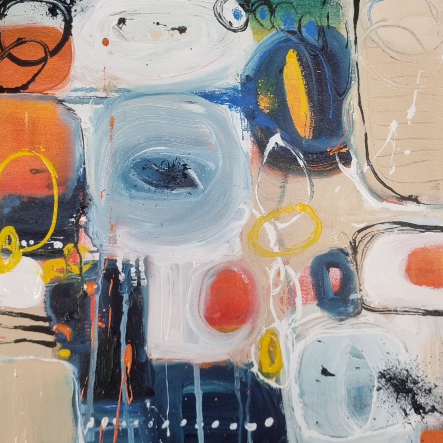 When colours listen Monika Signer Original painting for sale