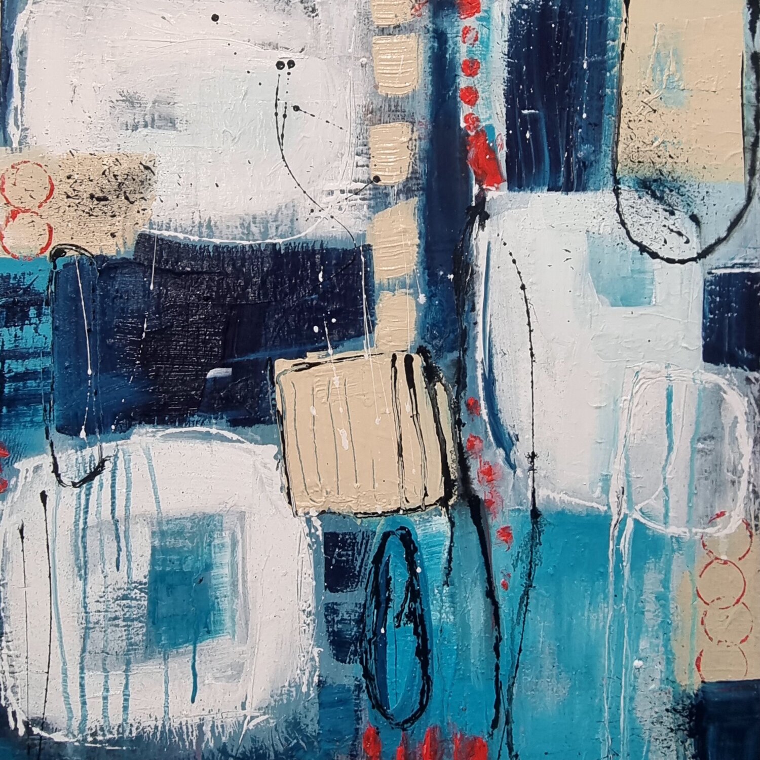 Quiet Architecture Monika Signer Original painting for sale