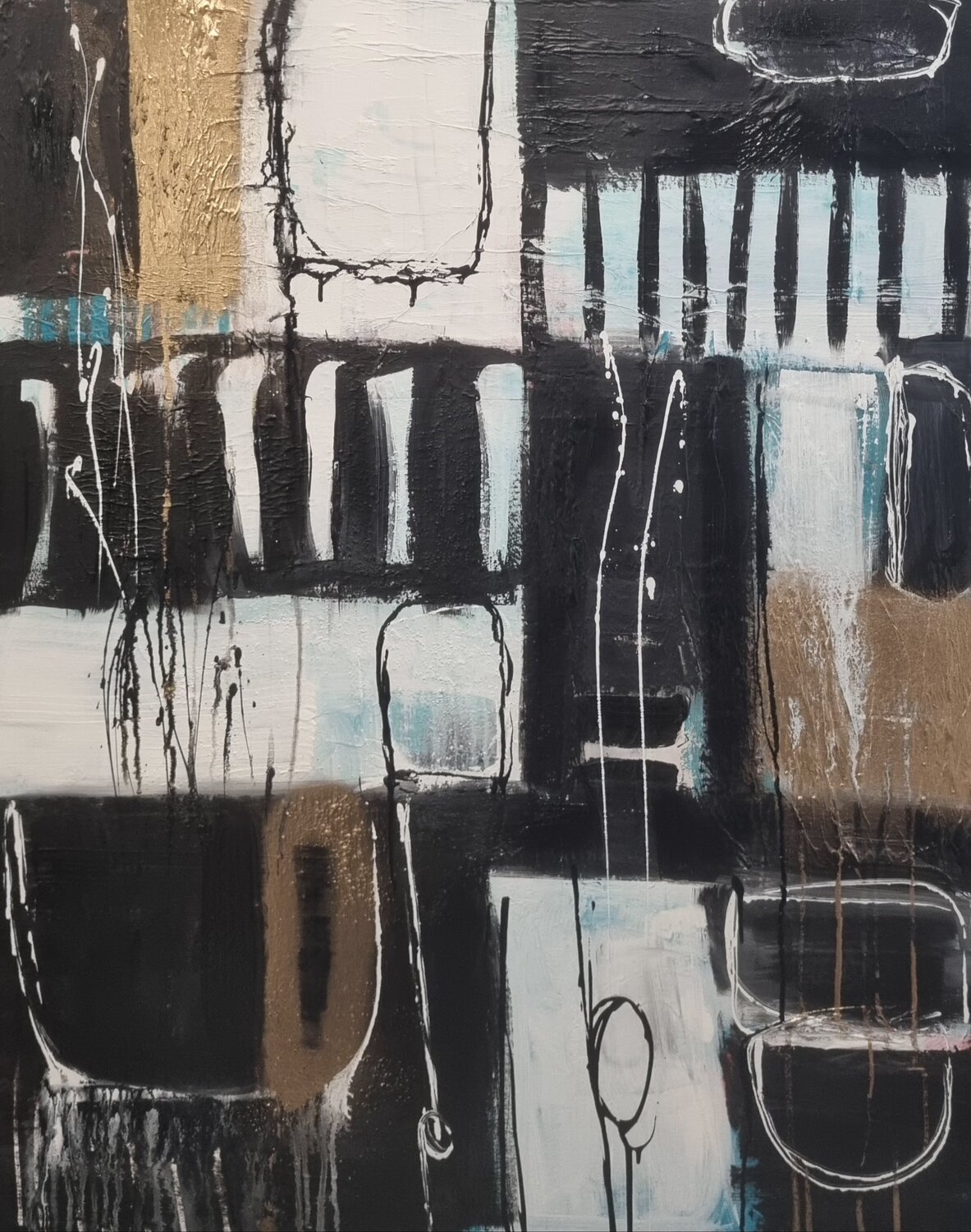 Wild, but held Monika Signer Original painting for sale