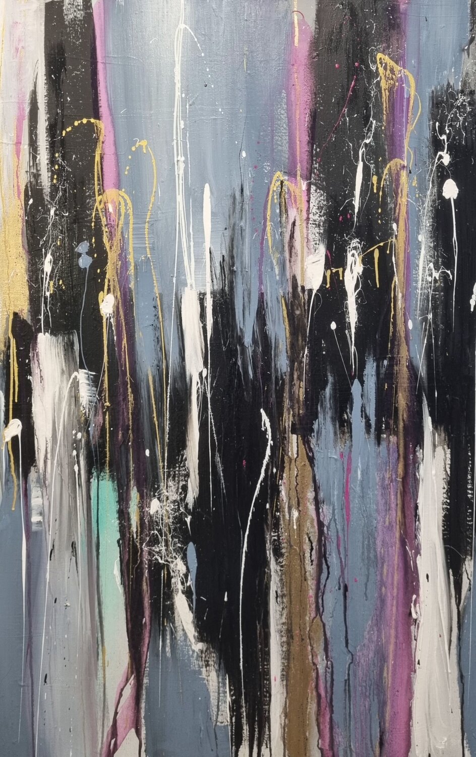 vertical pulse Monika Signer Original painting for sale
