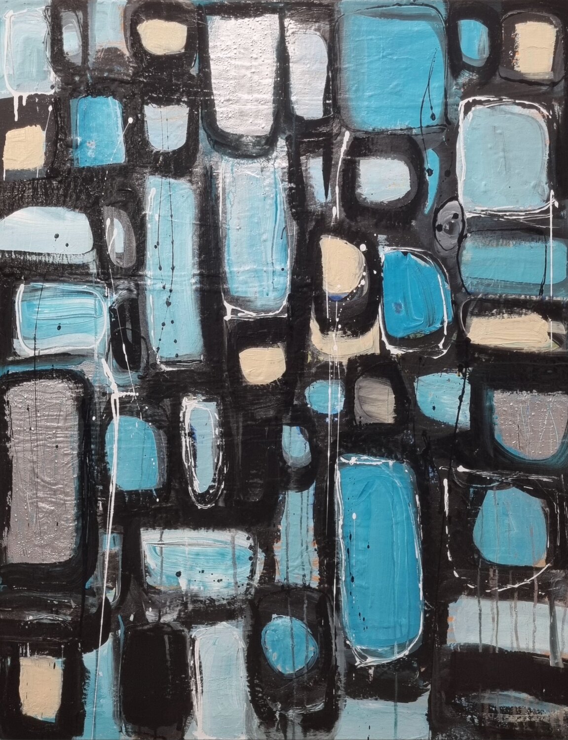 Cool Rhythm Monika Signer Original painting for sale