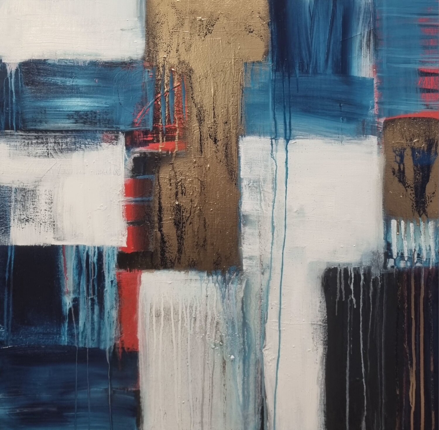 The Weight of Unspoken Moments Monika Signer Original painting for sale