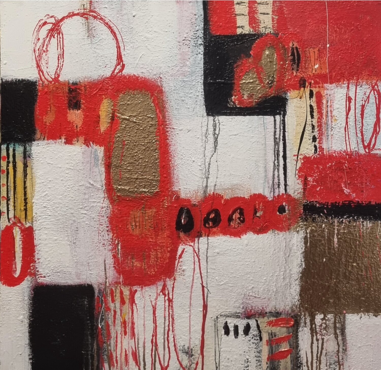 Love my fire Monika Signer Original painting for sale