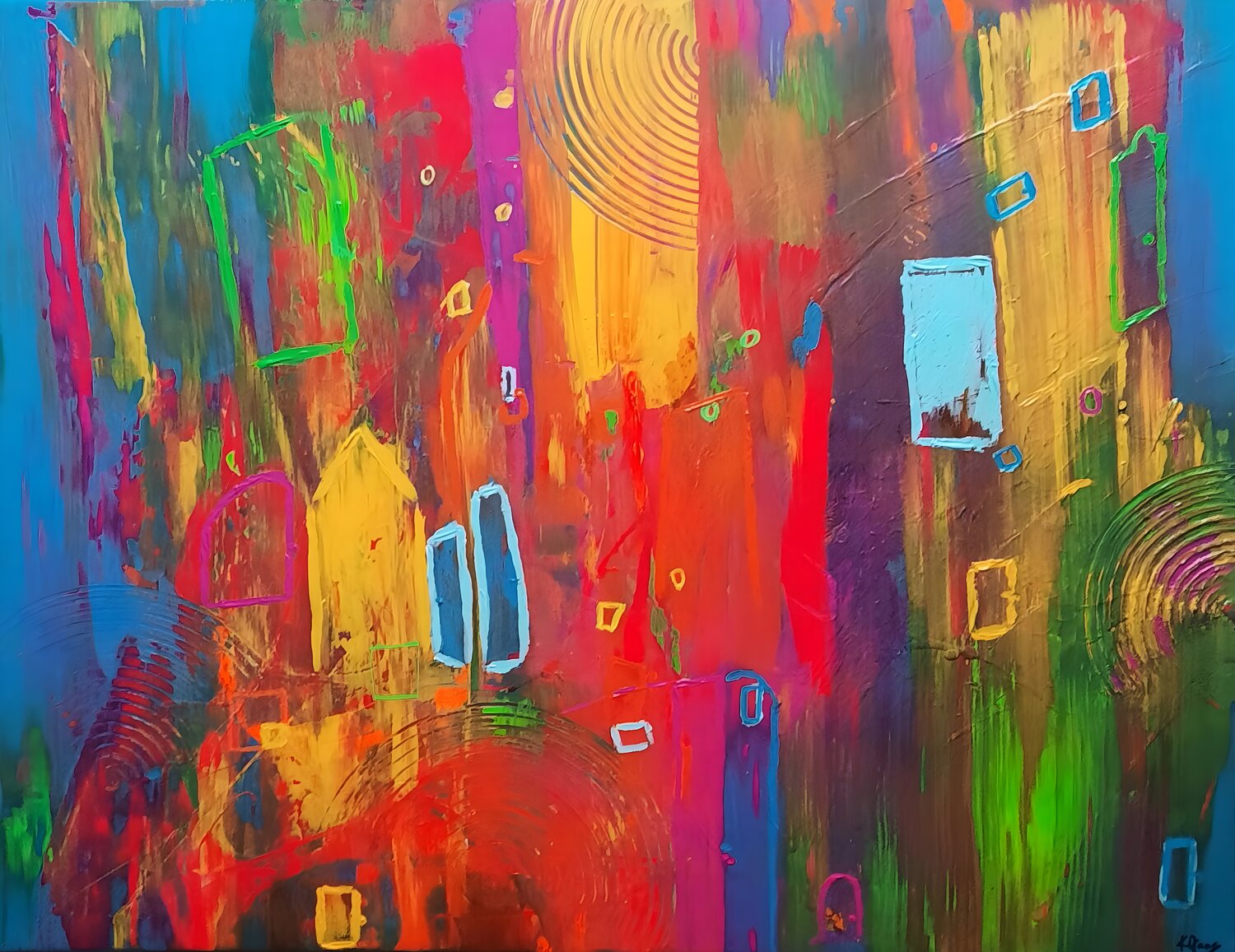 Door to Paradise Kasia Jans Original painting for sale