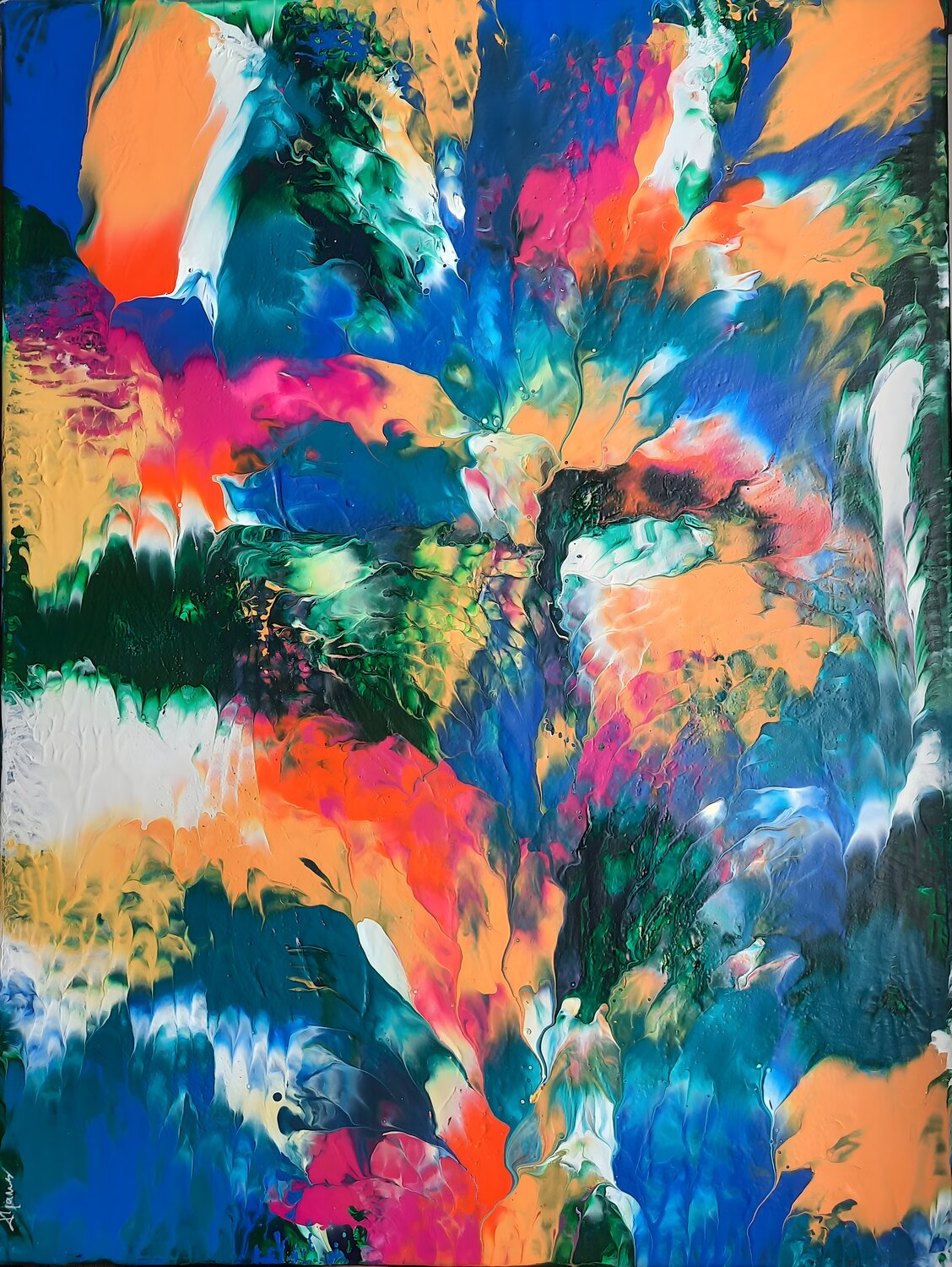 On Wings of Joy Kasia Jans Original painting for sale