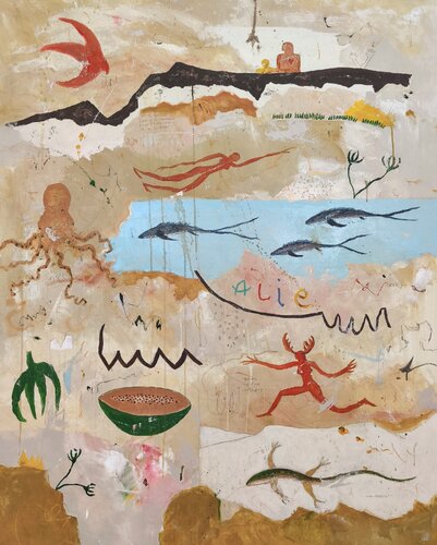 Algo maravilloso va a suceder by Alfonso Sánchez, Painting for Sale on Select