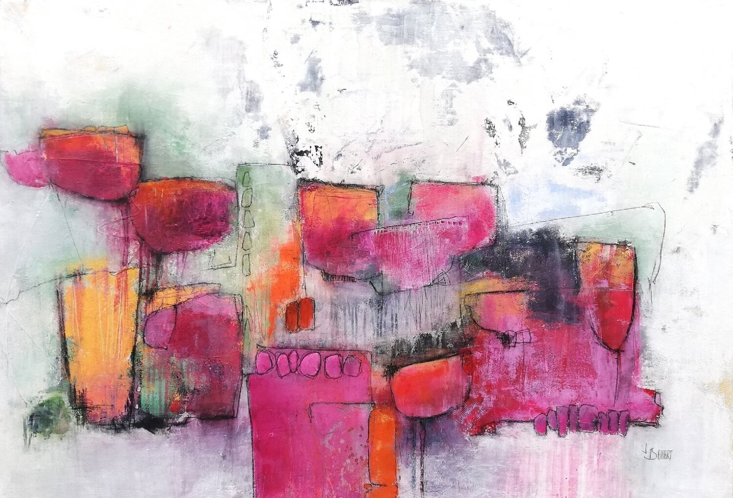 Urban jungle Sabine Beisert Original painting for sale