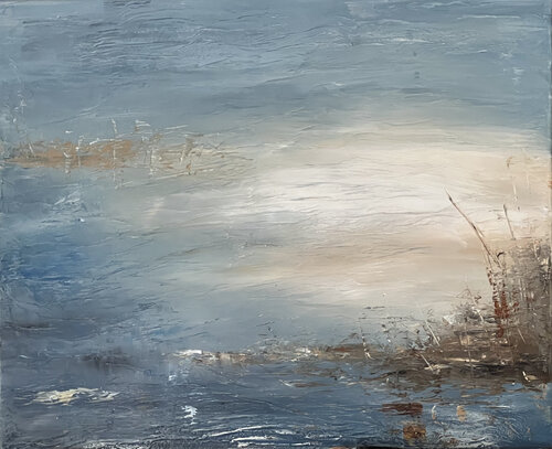 Brume bleue by Sandrine Belmont, Painting for Sale on Select