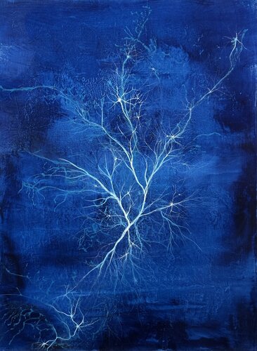 Eclosion intérieure by Sandrine Belmont, Painting for Sale on Select