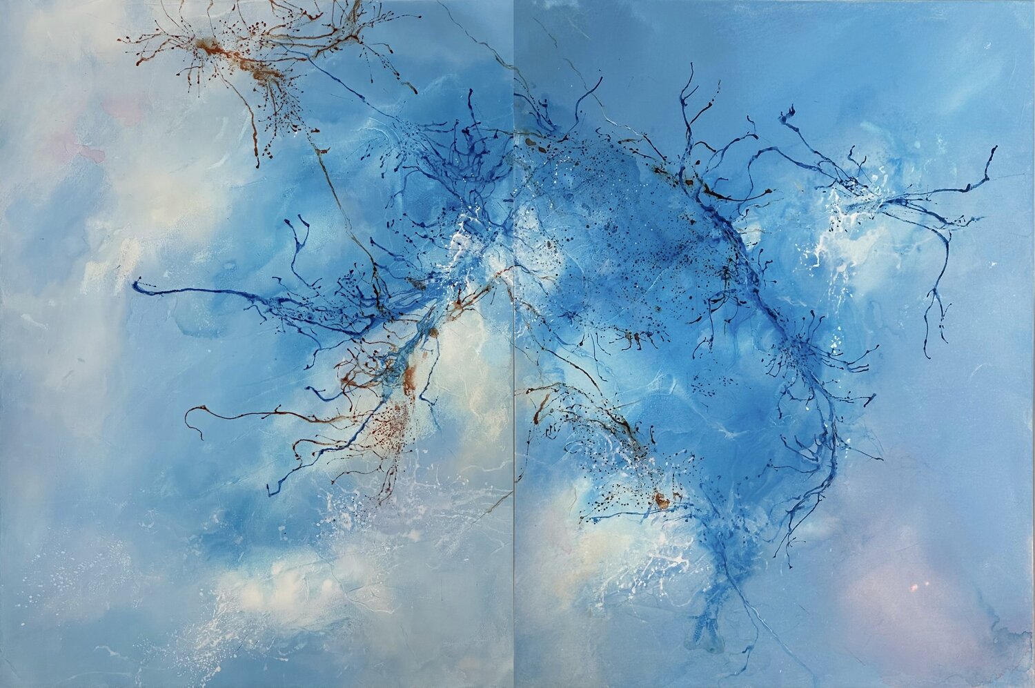 Arborescence 8 Sandrine Belmont Original painting for sale